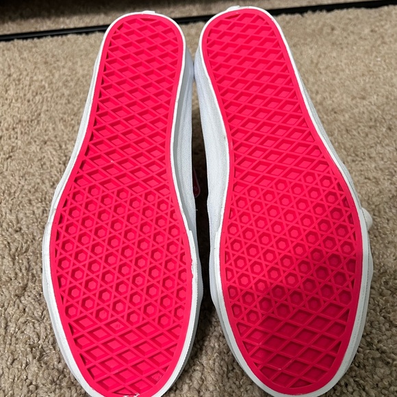 Vans SK8-Hi white with neon pink - Picture 7 of 9